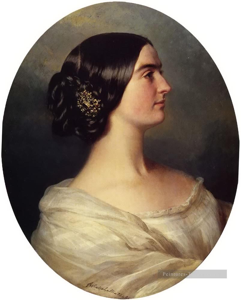 Charlotte Stuart Vicomne Canning portrait royauté Franz Xaver Winterhalter Peintures à l'huile